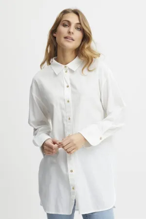 Maddie Tunic Shirt White Blanc de Blanc