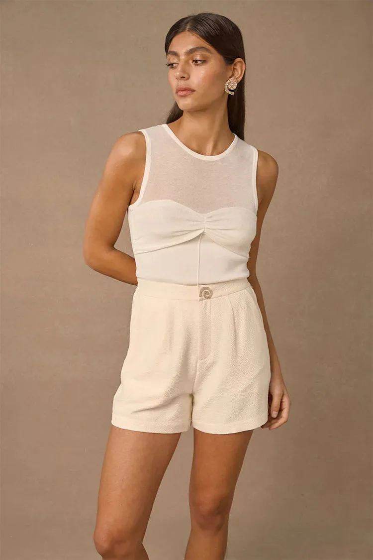 Mambo Knit Top | Pearl