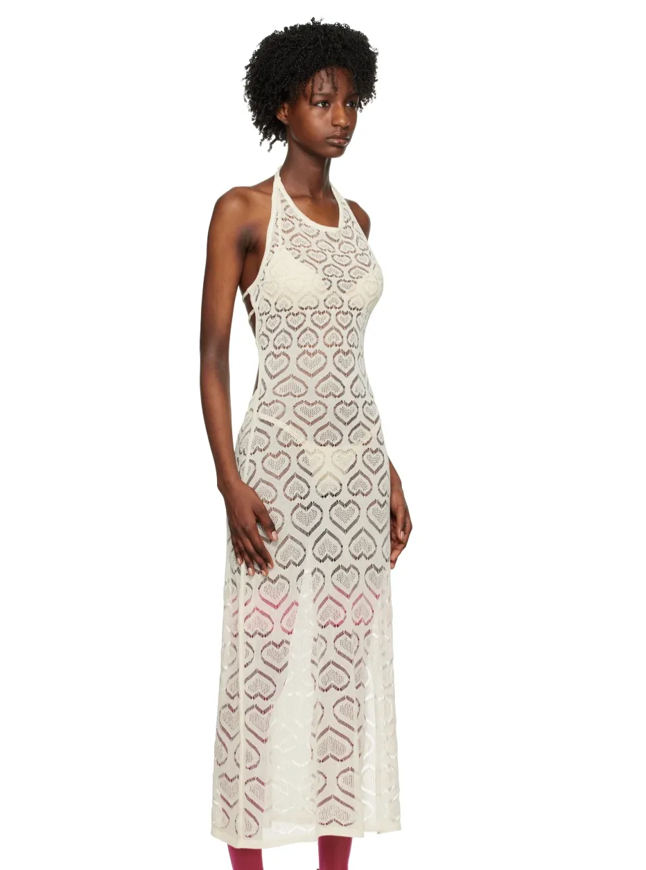Marco Rambaldi - Knitwear Heart Dress: Cream