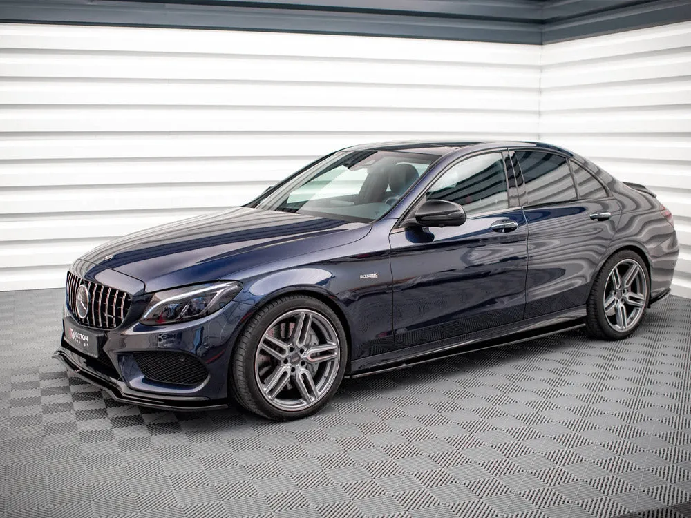 Maxton Design - SIDE SKIRTS SPLITTERS MERCEDES C43 AMG W205 (2018-UP)