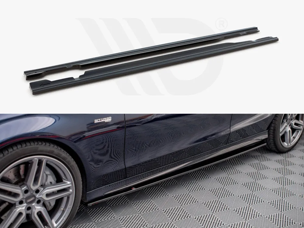 Maxton Design - SIDE SKIRTS SPLITTERS MERCEDES C43 AMG W205 (2018-UP)