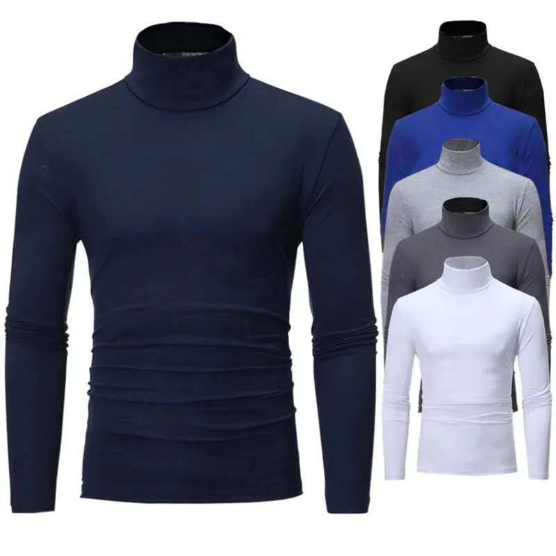 Men's Slim-Fit High-Neck Sweater