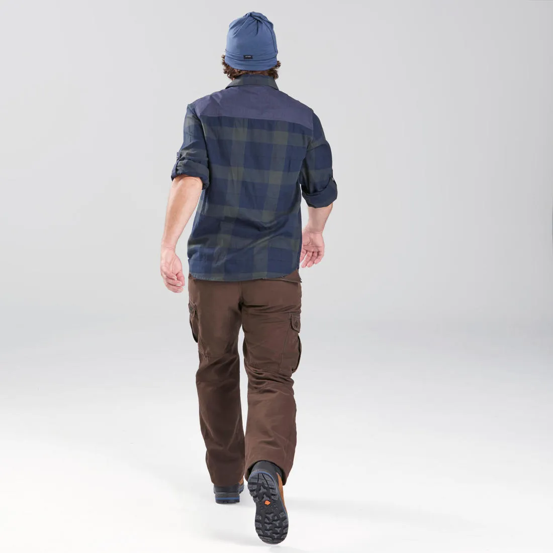Men's Warm Travel Trousers - Brown
