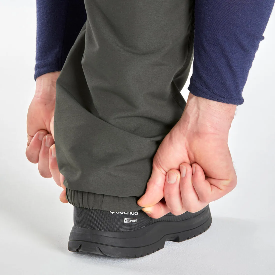 Men’s Warm Water-repellent Hiking Trousers  SH100