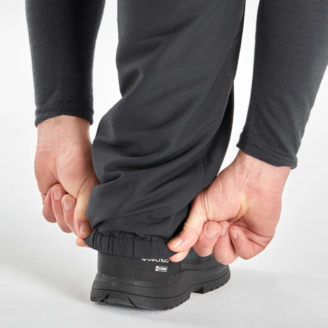 Men’s Warm Water-repellent Hiking Trousers  SH100