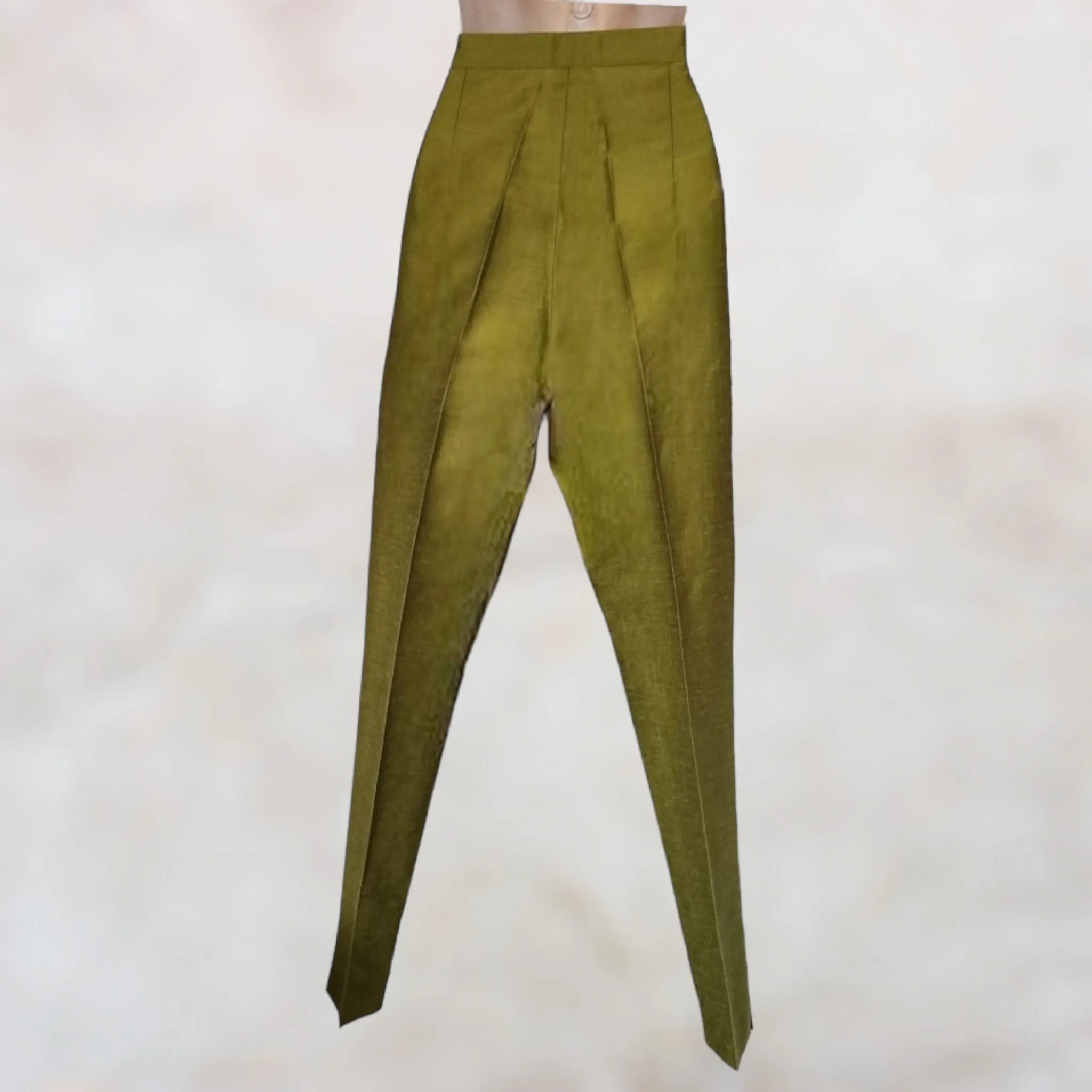 Monsoon Olive Green Women's Slim Fit Trousers. UK 12 US 8 EU 40