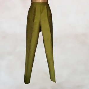 Monsoon Olive Green Women's Slim Fit Trousers. UK 12 US 8 EU 40