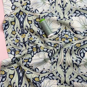 Morris Mint Green Viscose Fabric