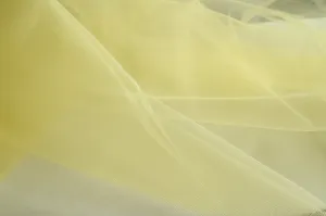 Mountains of Snow (Yellow) - Polyamide Tulle