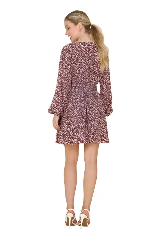 Multi Floral Babydoll Dress