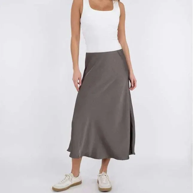 Neo Noir Bovary Skirt (Warm Grey)