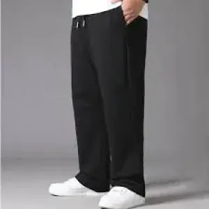 Oversized Black Casual Sweatpants