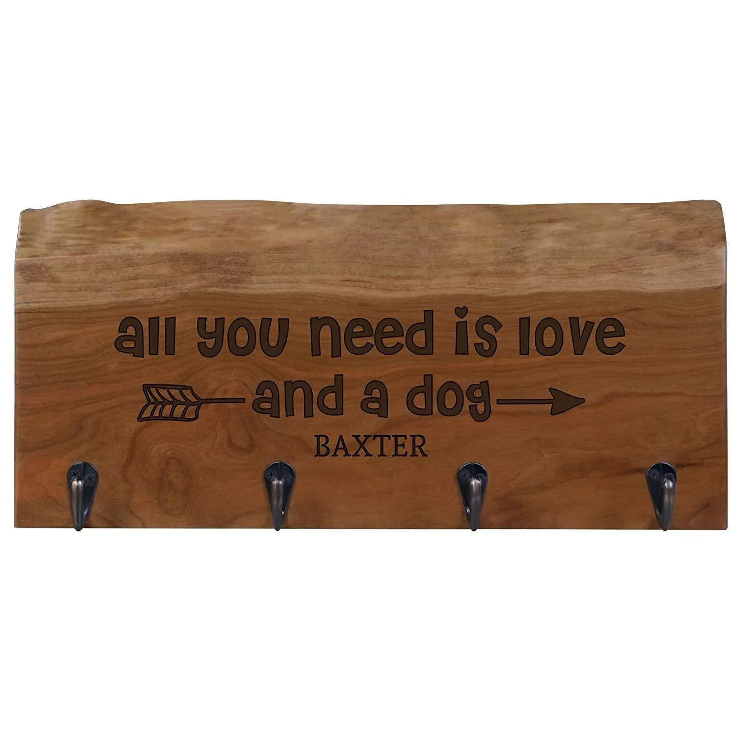 Personalized Live Edge Storage Racks - Cherry
