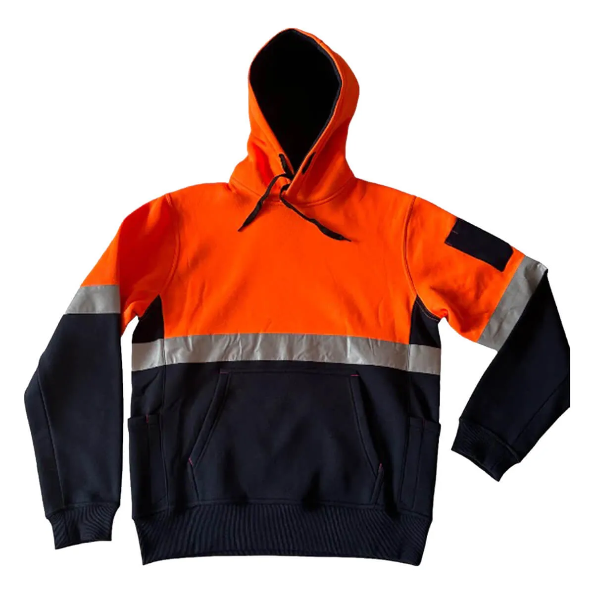 Pilgrim 4610 Mens Hi-Vis Taped Popover Hooded Top