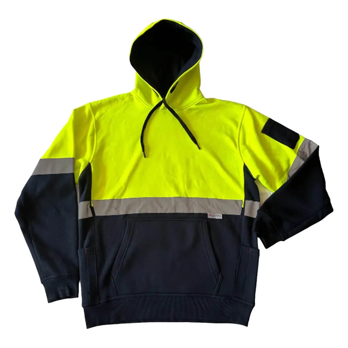 Pilgrim 4610 Mens Hi-Vis Taped Popover Hooded Top