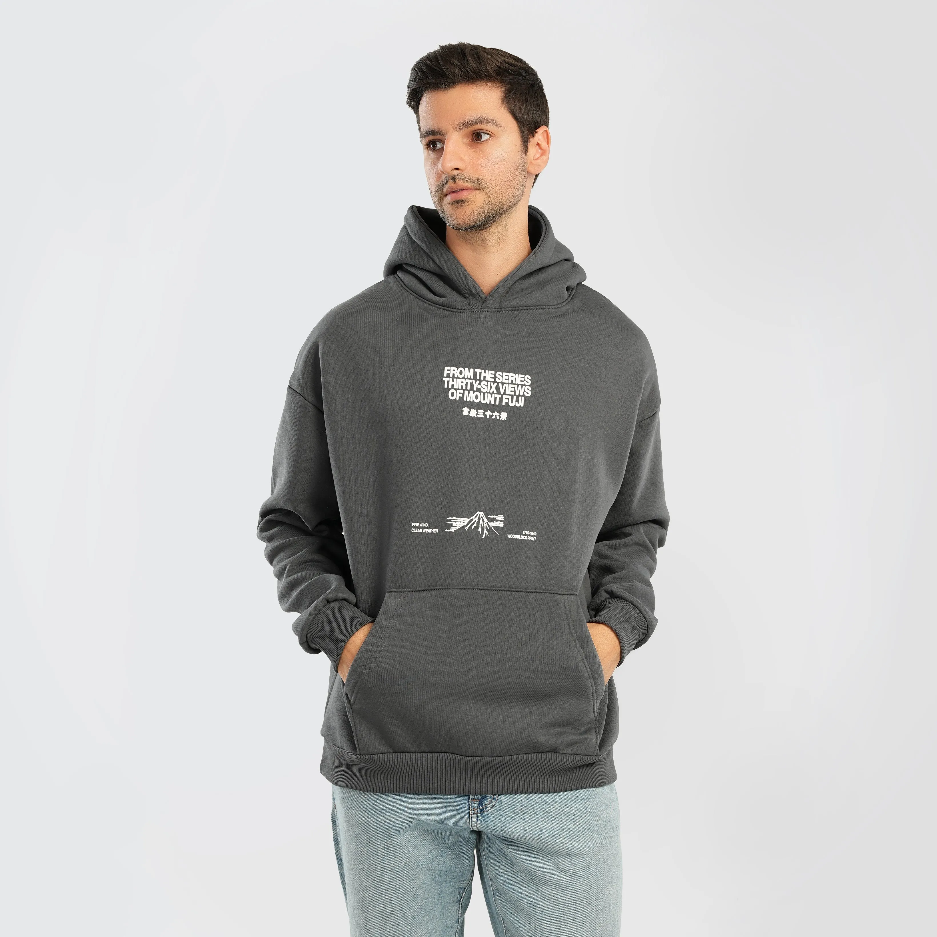 Pull & Bear Printed Hoodie