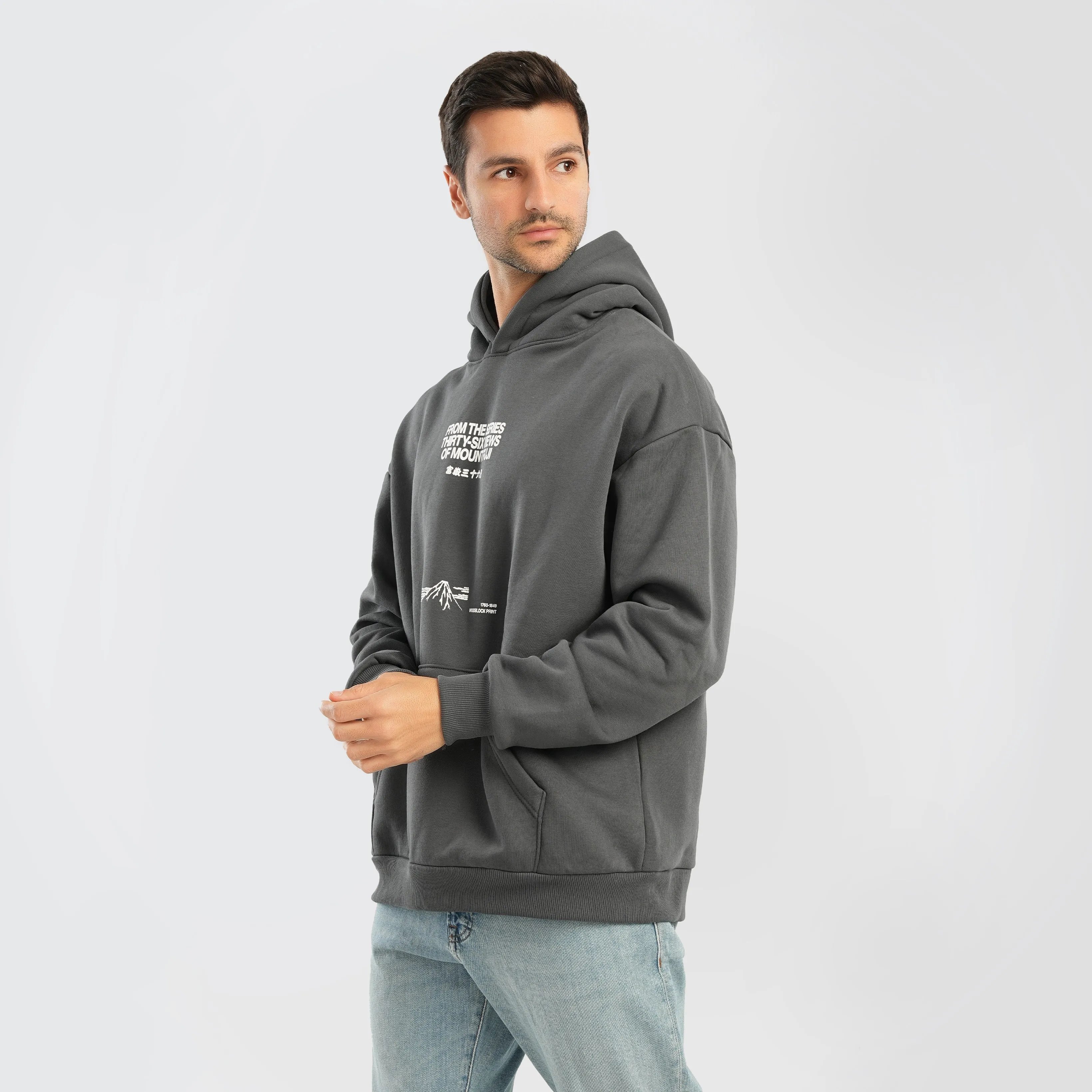 Pull & Bear Printed Hoodie