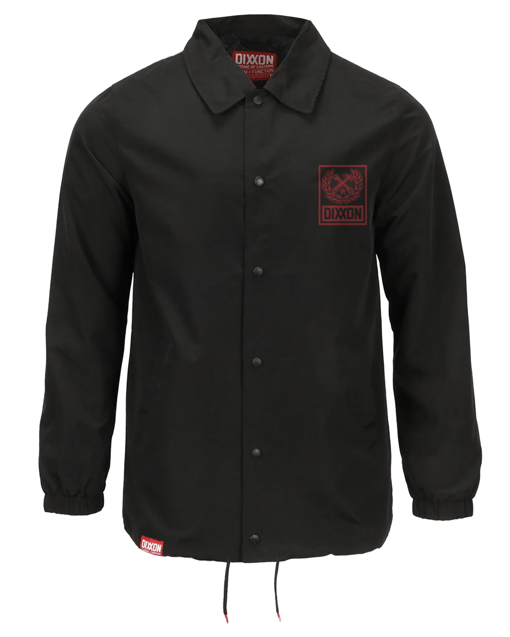 Red Box Crest Coaches Jacket - Black