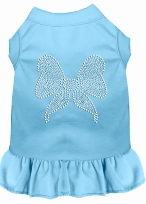 Rhinestone Bow Dress Baby Blue Xxxl