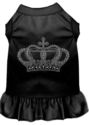Rhinestone Crown Dress Black Xl
