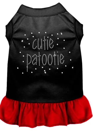 Rhinestone Cutie Patootie Dress Black With Red Xxxl