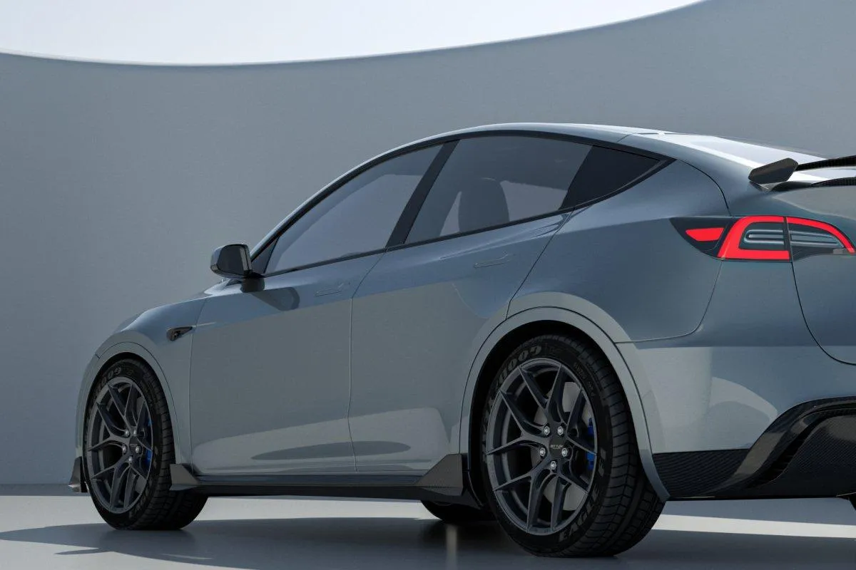 Robot Craftsman "CRYPTON" Side Skirts for Tesla Model Y Performance Carbon Fiber / FRP