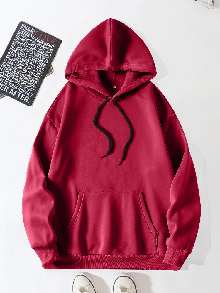 Ruby Red Fleece Hoodie