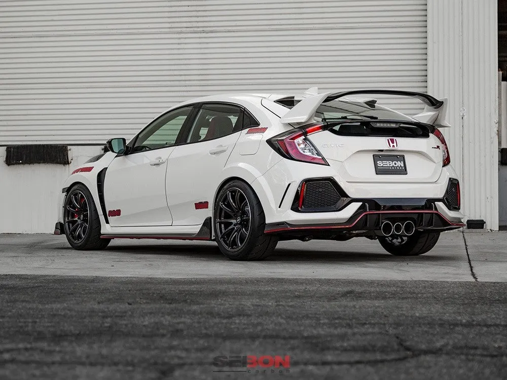Seibon OEM-Style Carbon Fiber Side Skirts - 2017  Honda Civic Type R FK8