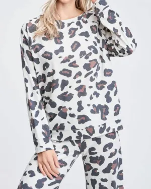 Serious Cattitude Lounge Top in Multi | Multi