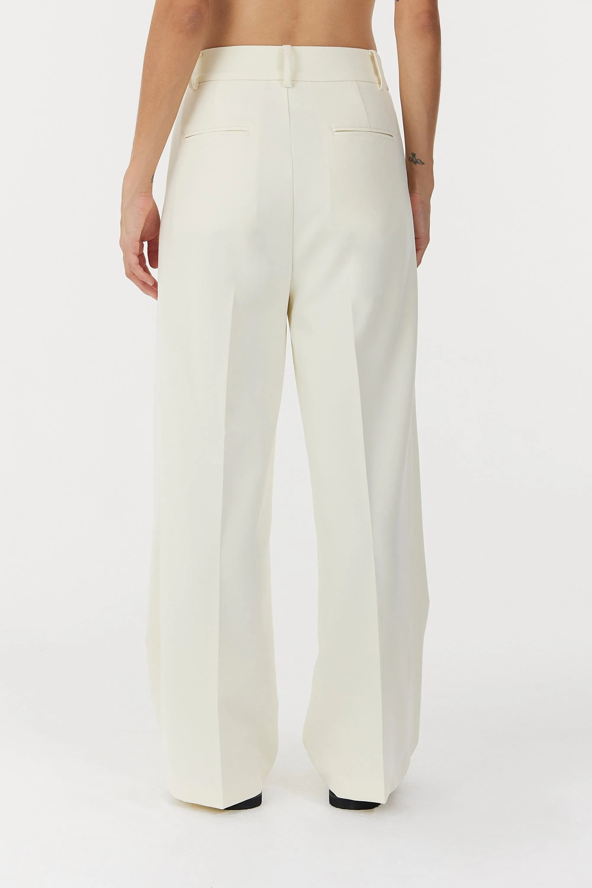SKYLINE TAILORED TROUSERS | WARM WHITE