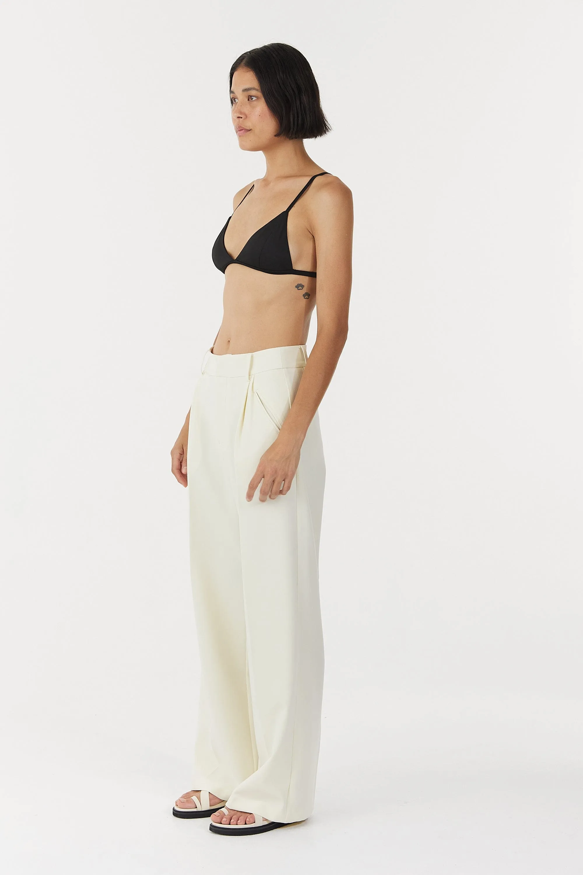 SKYLINE TAILORED TROUSERS | WARM WHITE