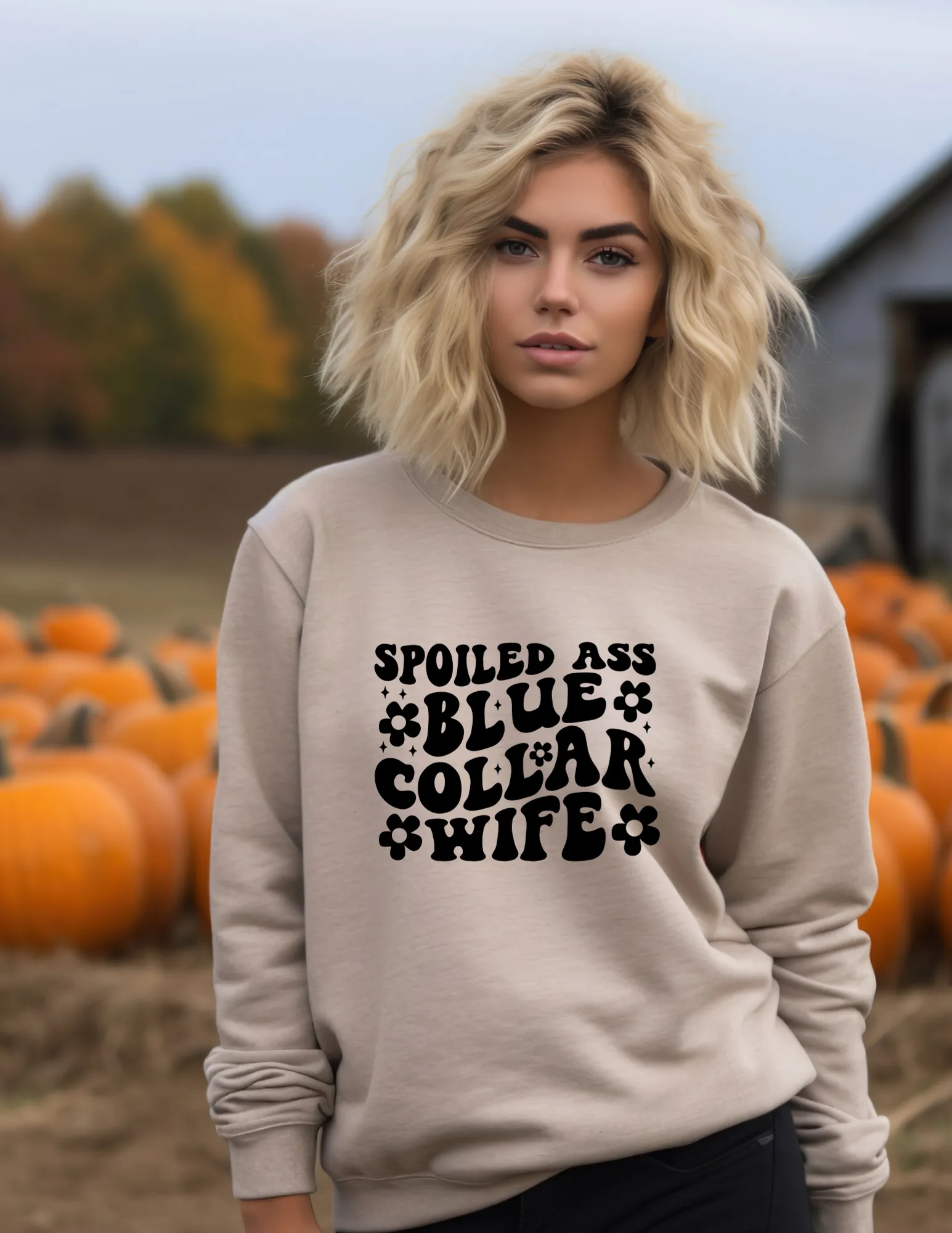Somebody's Spoiled Ass Blue Collar Wife - Gift for Wife - Sweatshirt