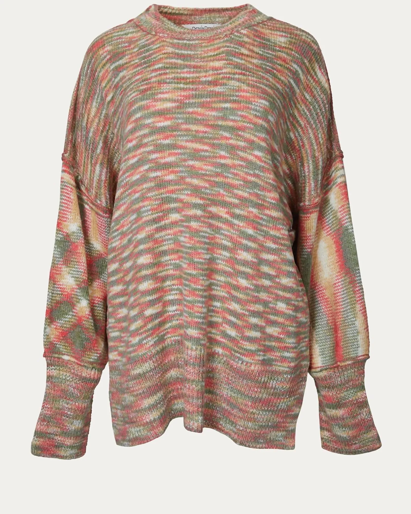 Space-Dye Oversized Sweater in Olive Combo | Olive Combo