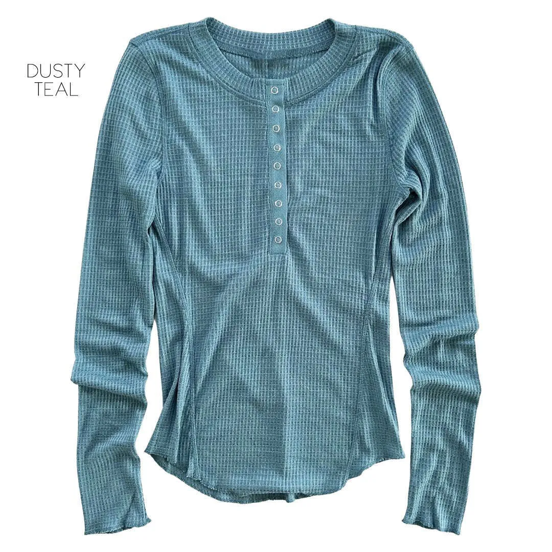 Trending Waffle Henley | S-XL