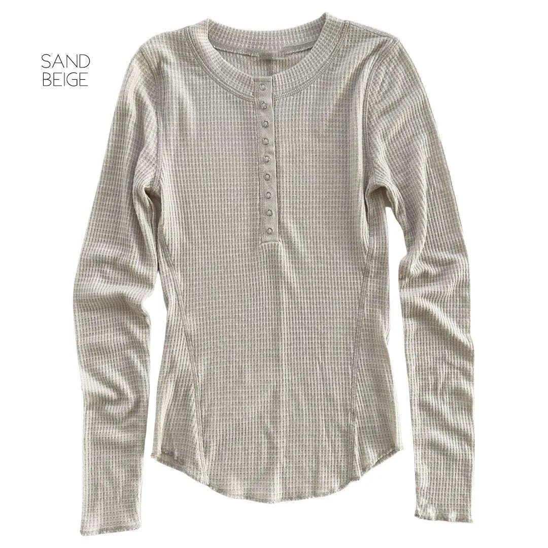 Trending Waffle Henley | S-XL