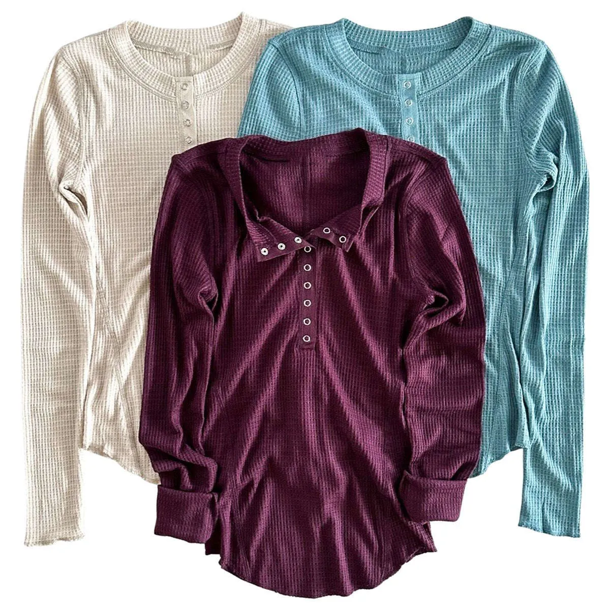 Trending Waffle Henley | S-XL
