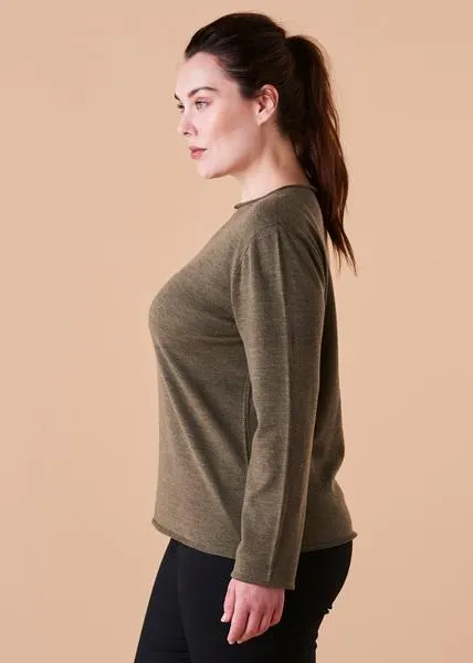 UIMI Phoebe Merino Top - Olive