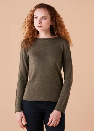 UIMI Phoebe Merino Top - Olive