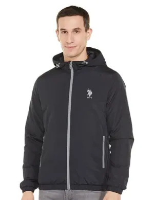 U.S. Polo Assn. Men's A-Line Coat (USJCK0484_Navy