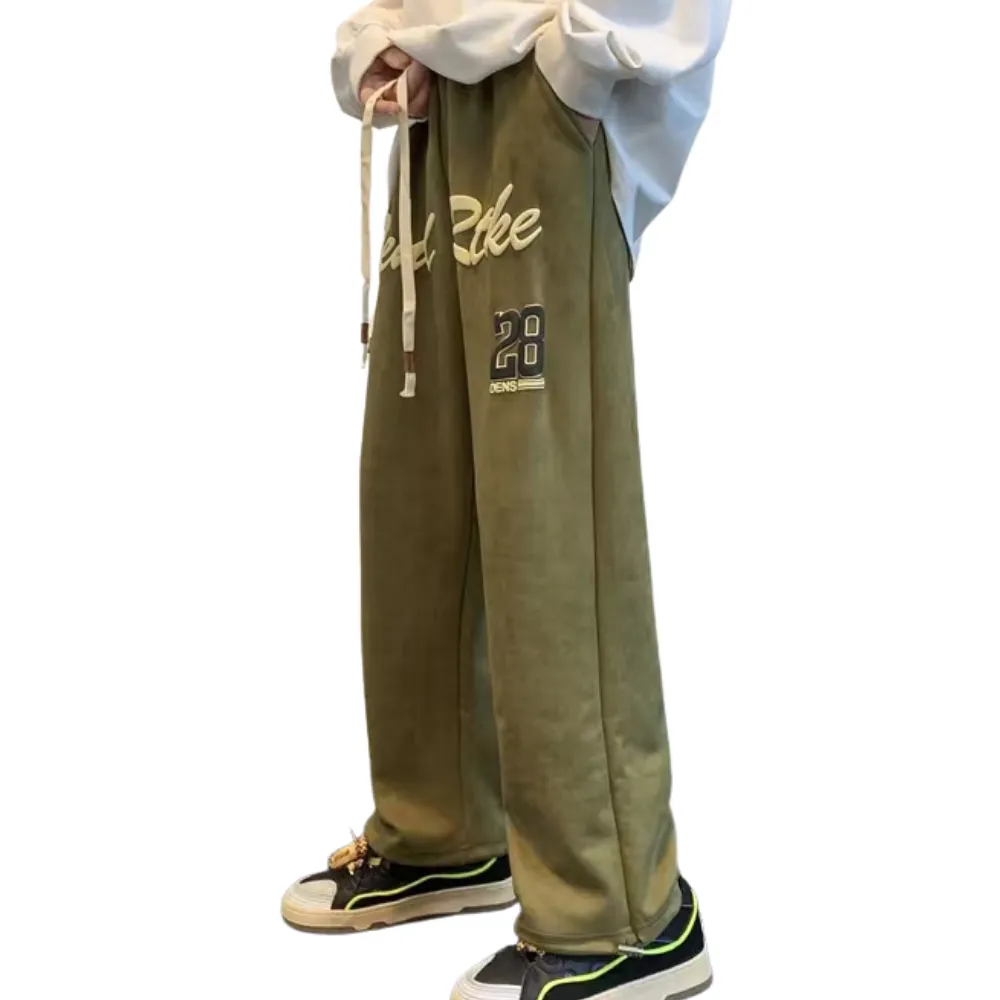 Vintage Letter Print Sweatpants