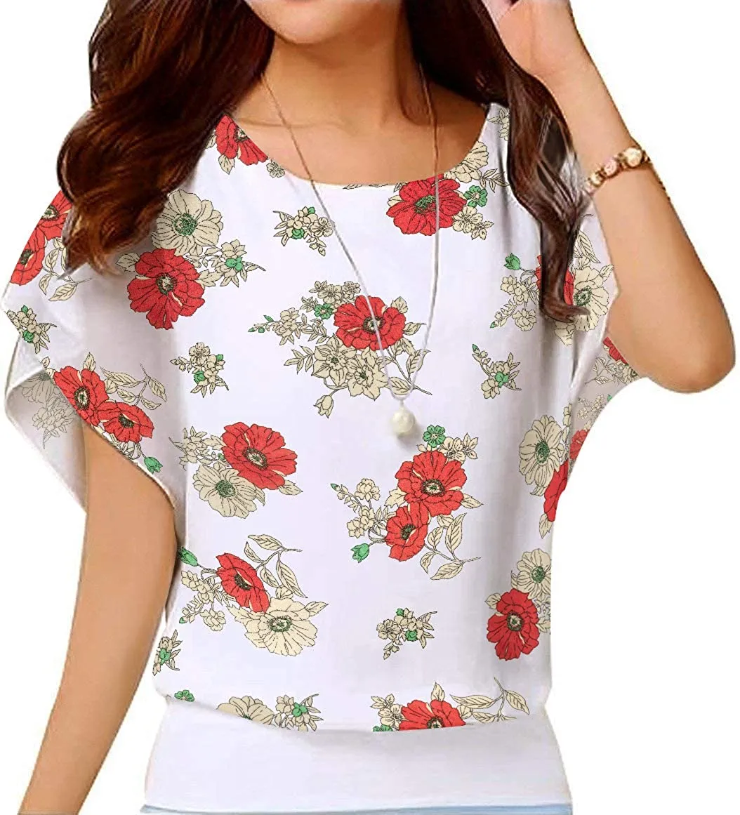 Wholesale Women's Sweatshirts Crewneck Long Sleeve Shirts Tunic Top Printed Styles