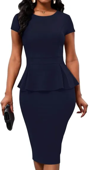 Women 2 Piece Skirt Set Short Sleeve Pencil Skirt Suits Business Church Suit Sexy Summer Birthday Outfits