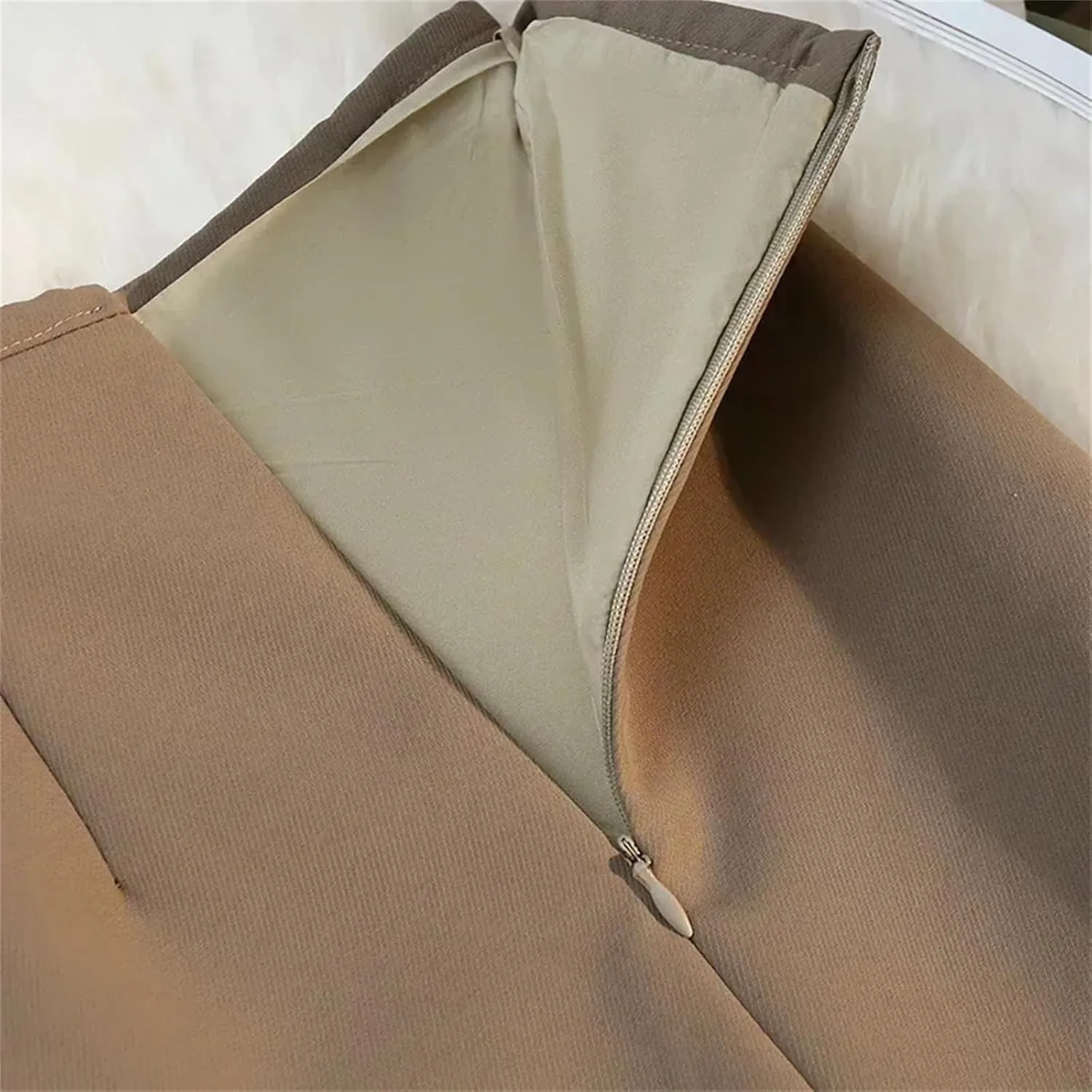 Women's Formal Pencil Skirt  High Waist Drape Suit Long Skirt Zipper Below Knee Bodycon Skirt for Work Business