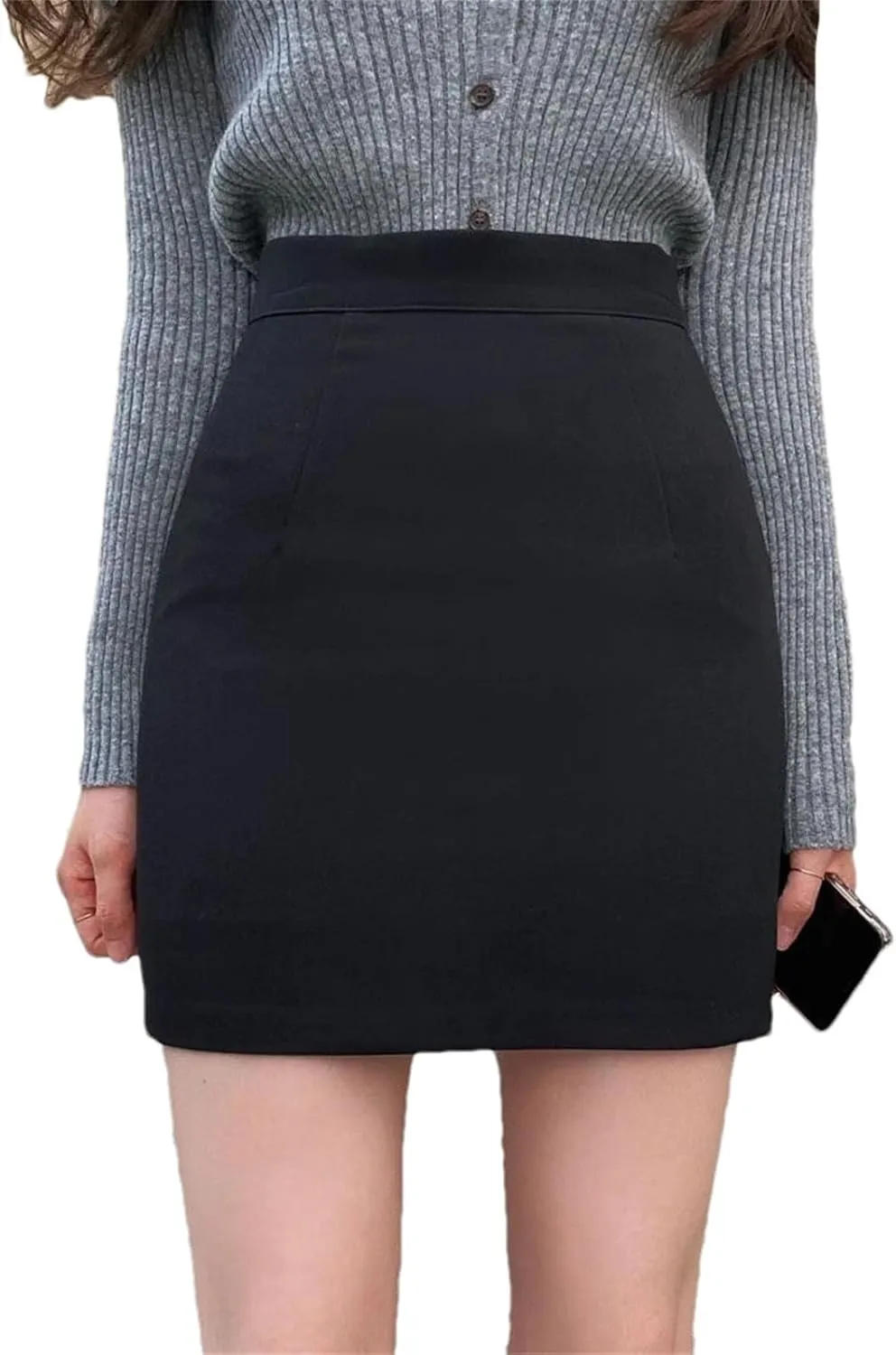 Women's Office Wrap Suit Skirt  Mini Tight Formal Short Pencil Skirt Casual Clothing for Work