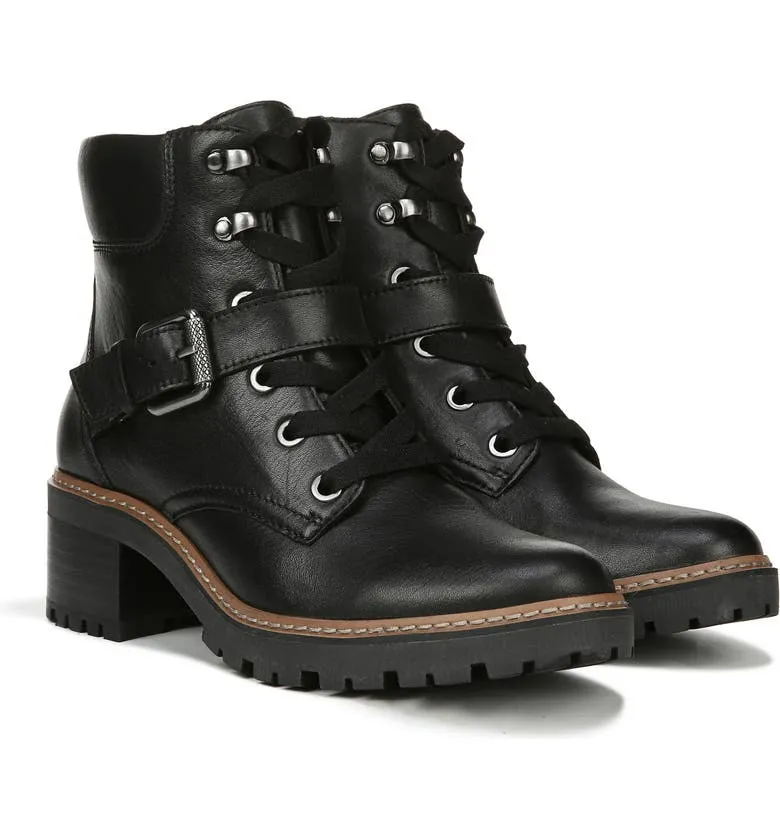 Women's Tia Booties by Naturalizer in Black Leather