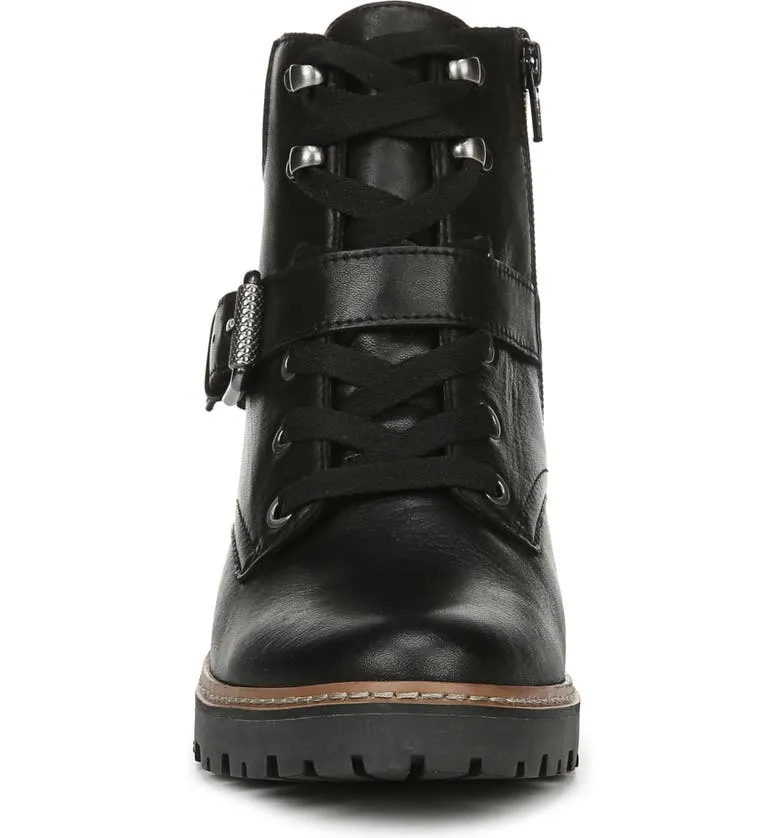 Women's Tia Booties by Naturalizer in Black Leather