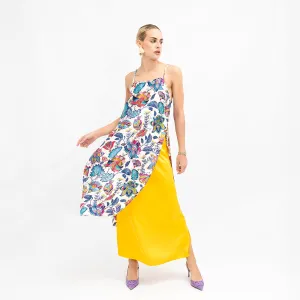 Yellow Satin Evelyn Skirt